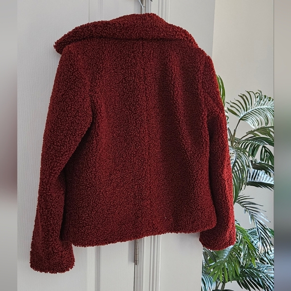 Amaryllis Deep Red Teddy Jacket - Picture 2 of 5